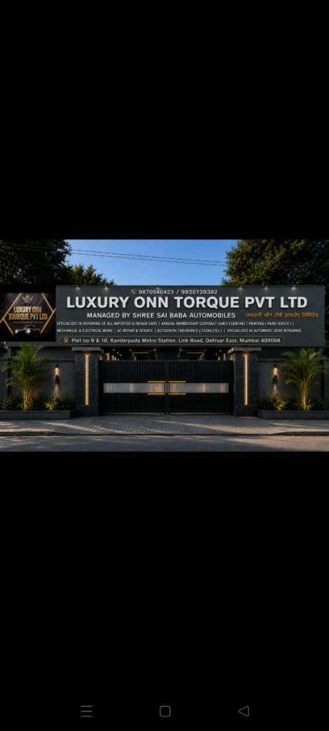Exterior view of the Luxury Onn Torque Borivali West workshop